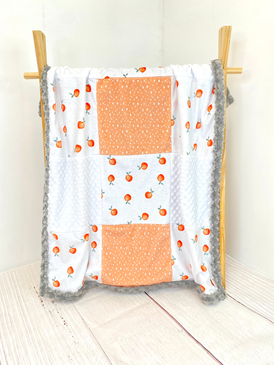 Peach Cot Patchwork Blanket The Cuddle Company