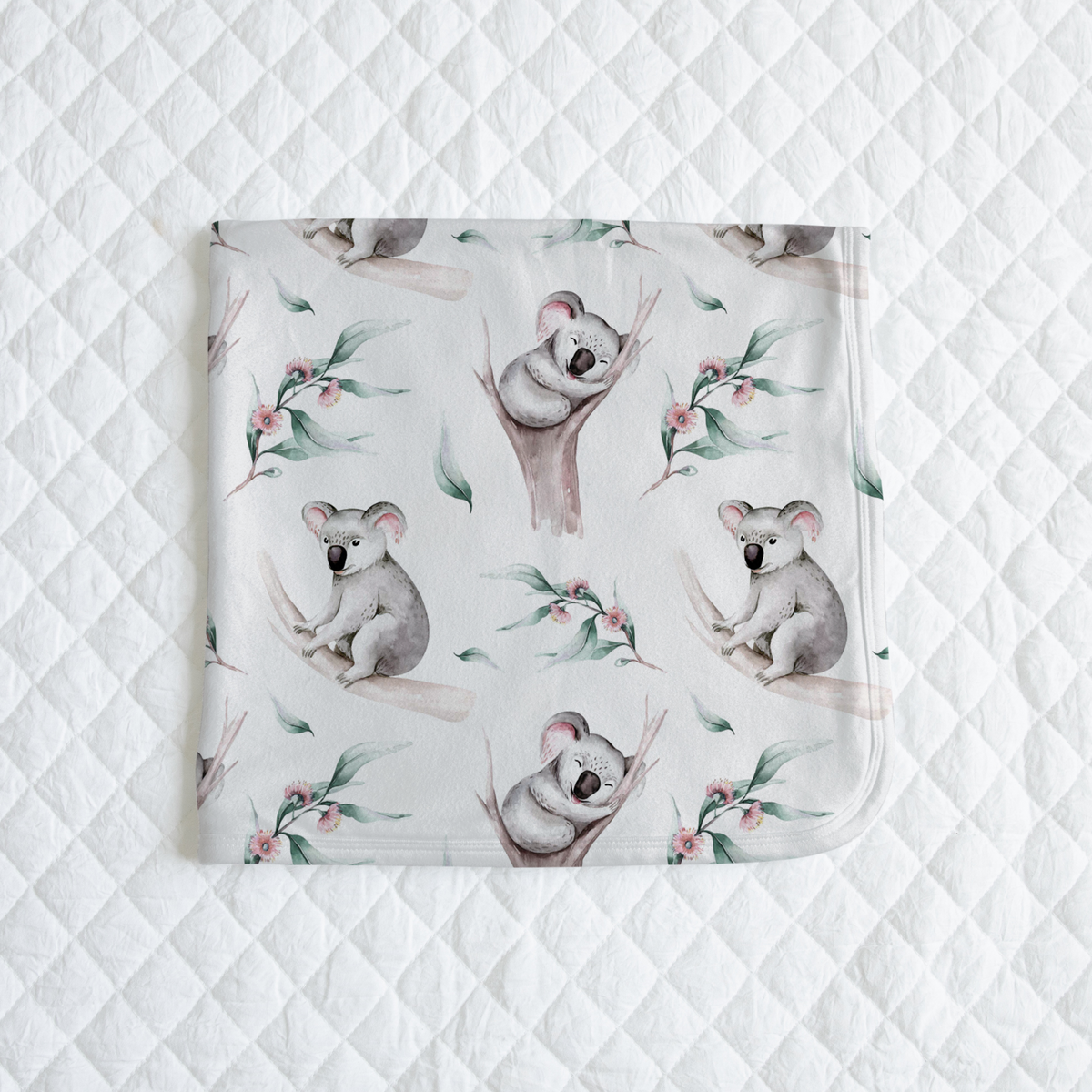 Personalised Koala Swaddle Blanket The Cuddle Company