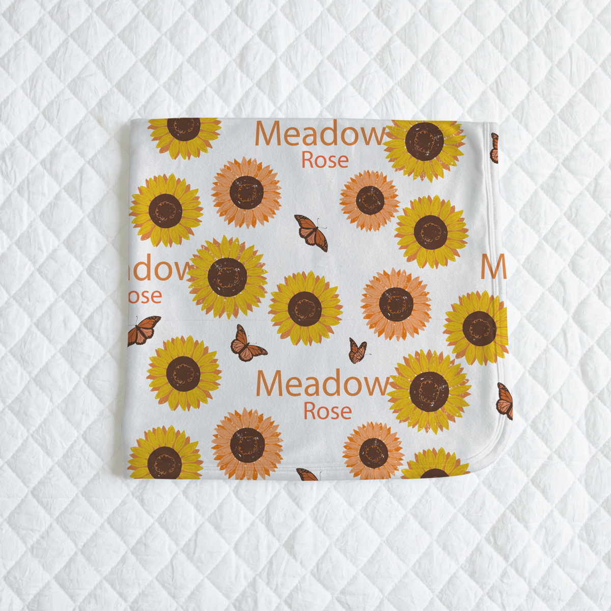 Sunflower swaddle blanket on sale