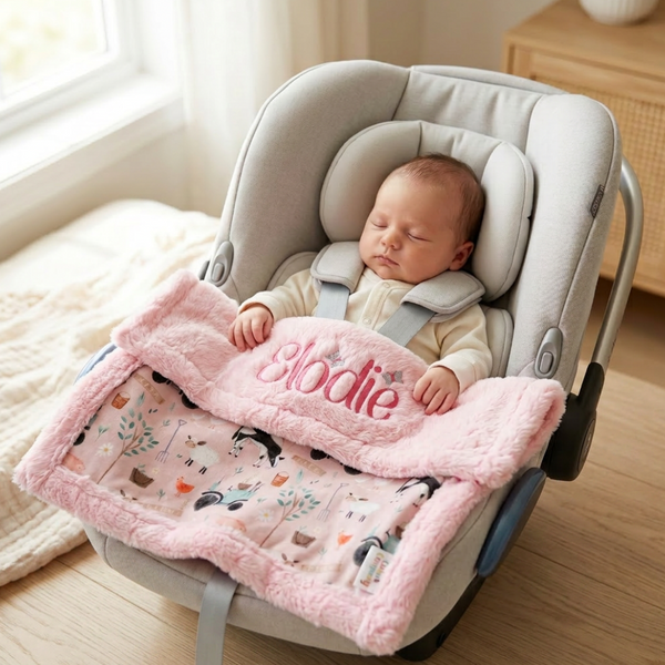 Little Farmer Pink Blanket