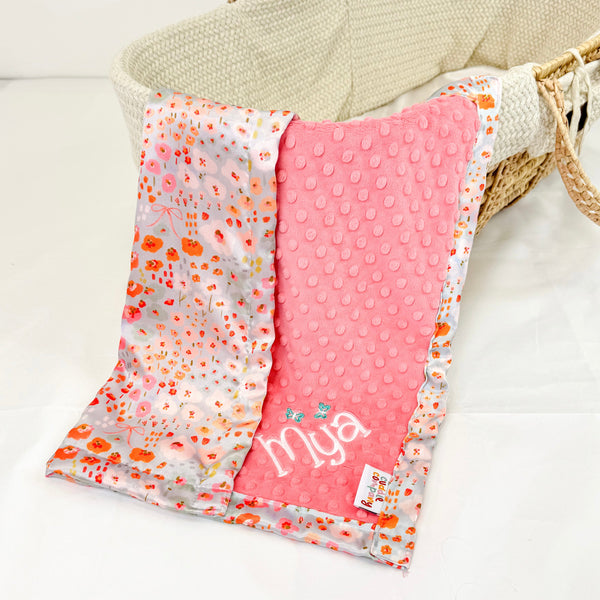 Bloom Satin Lovey - The Cuddle Company