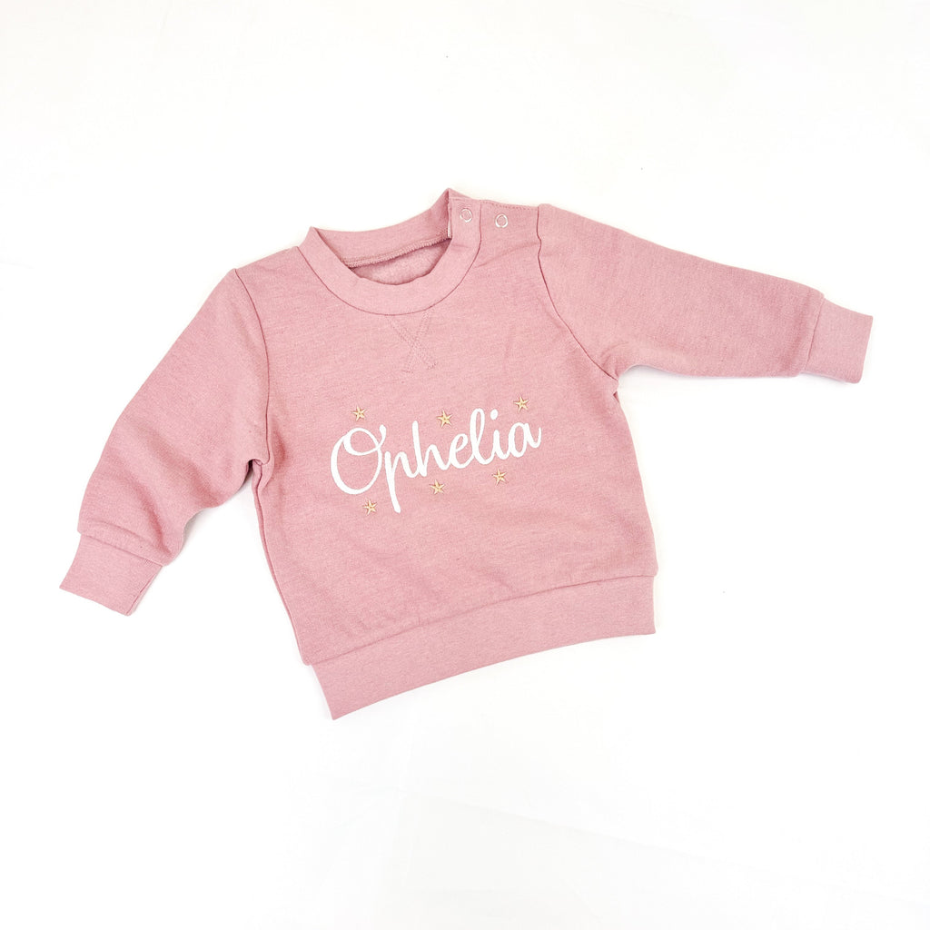 PRE-ORDER Personalised Sweatshirt (Pink) - The Cuddle Company