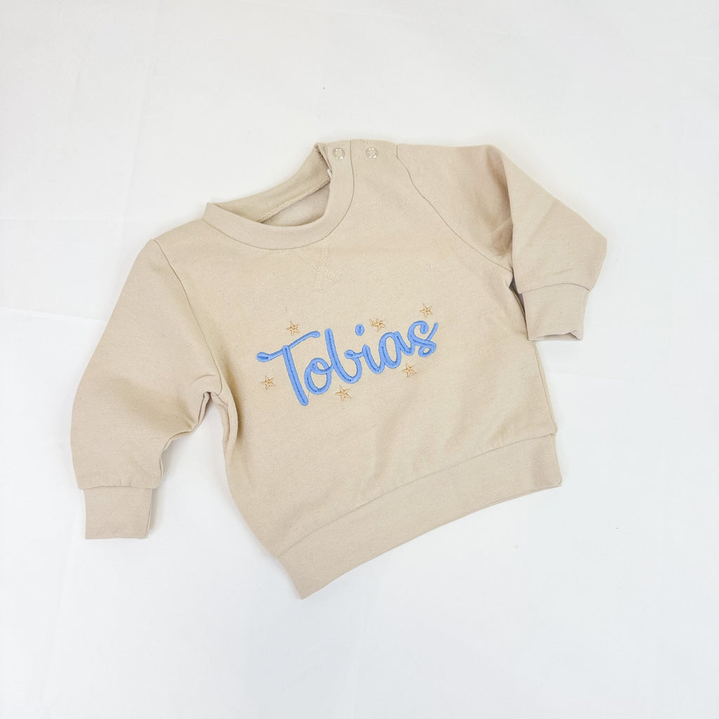 PRE-ORDER Personalised Sweatshirt (Beige) - The Cuddle Company