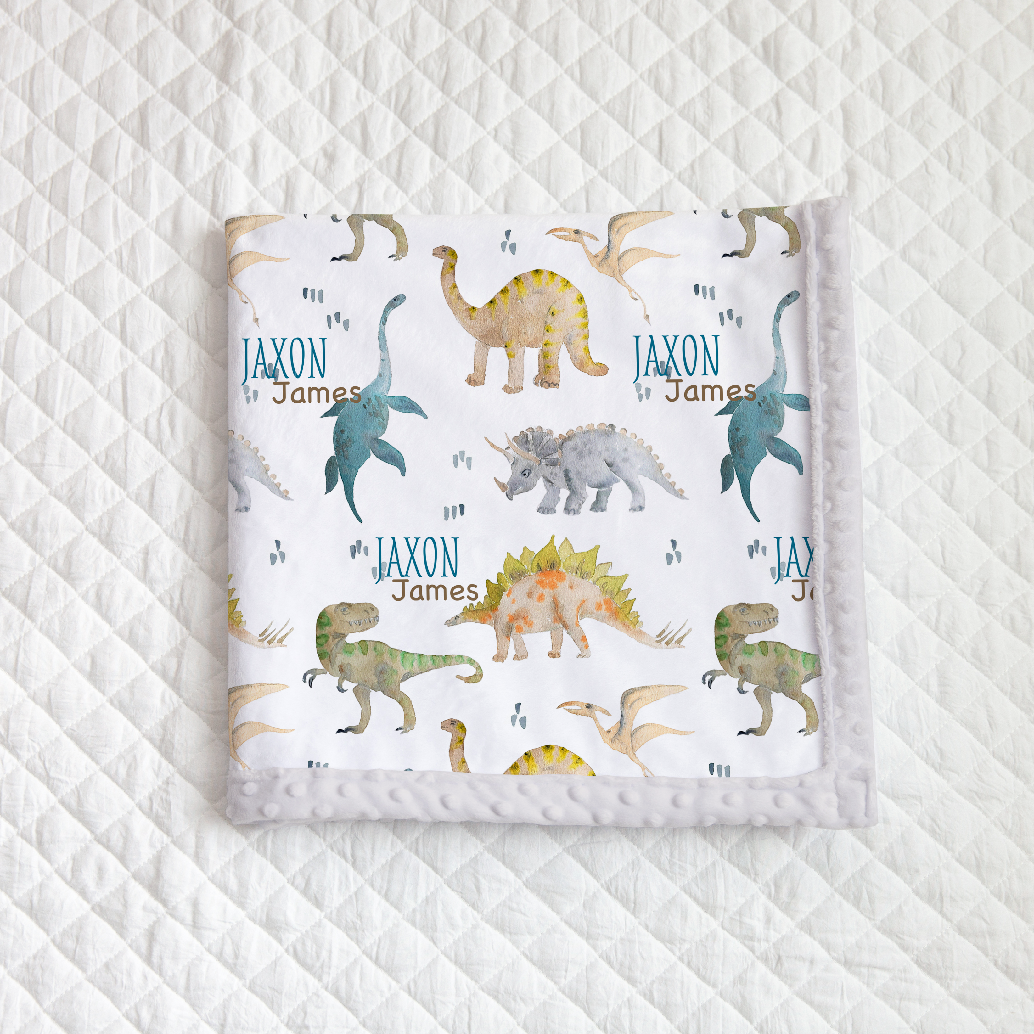 Dino Watercolour Blanket