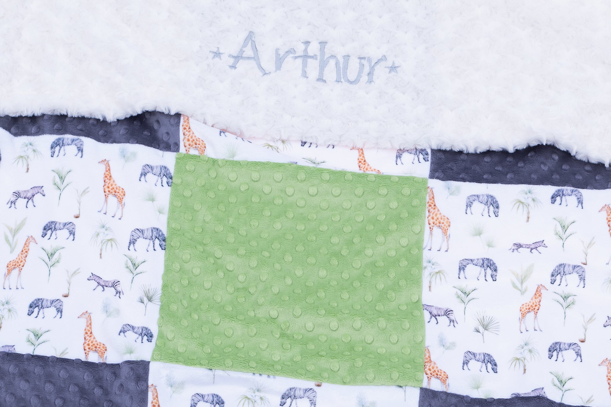 Personalised Patchwork Baby Blanket Personalised Gifts The Cuddle Company